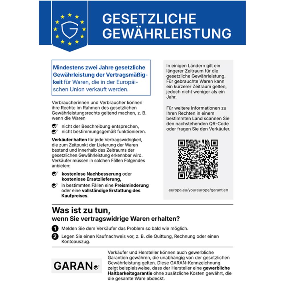 Gew&auml;hrleistungslabel